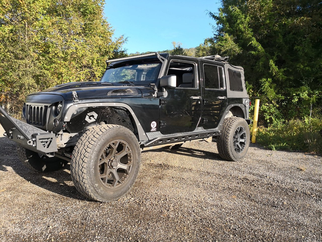 JF Steel Fender Delete Kit for Wrangler JK 2007-2018 Exterior Part