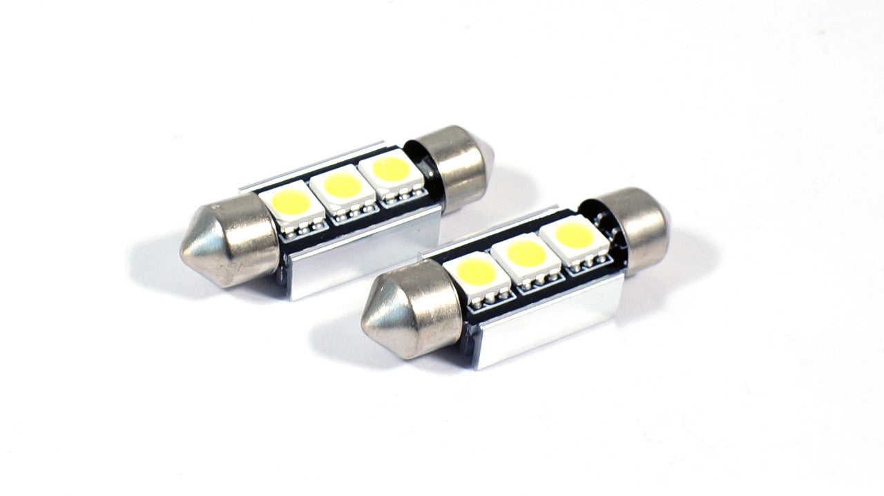 36mm 3423 3425 6411 6418 6423 6461 DE3425 CANBUS Festoon LED Bulbs (2 Pack) Lighting
