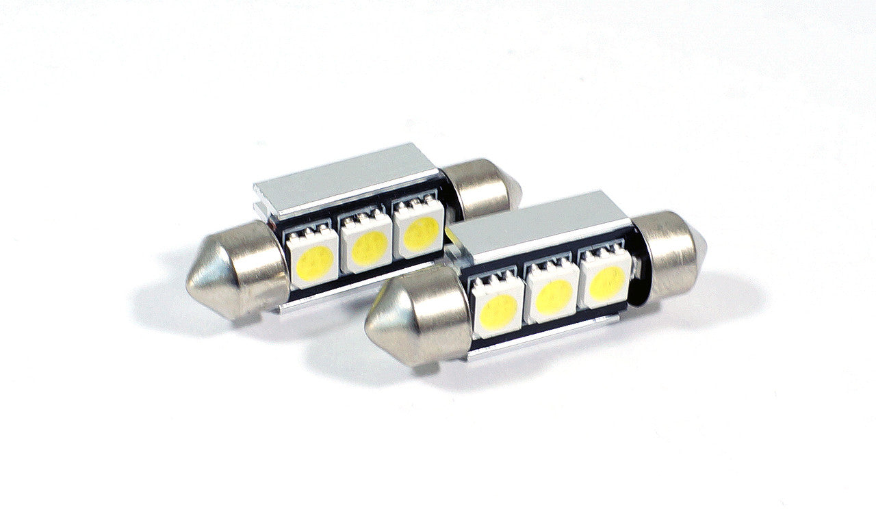 36mm 3423 3425 6411 6418 6423 6461 DE3425 CANBUS Festoon LED Bulbs (2 Pack) Lighting
