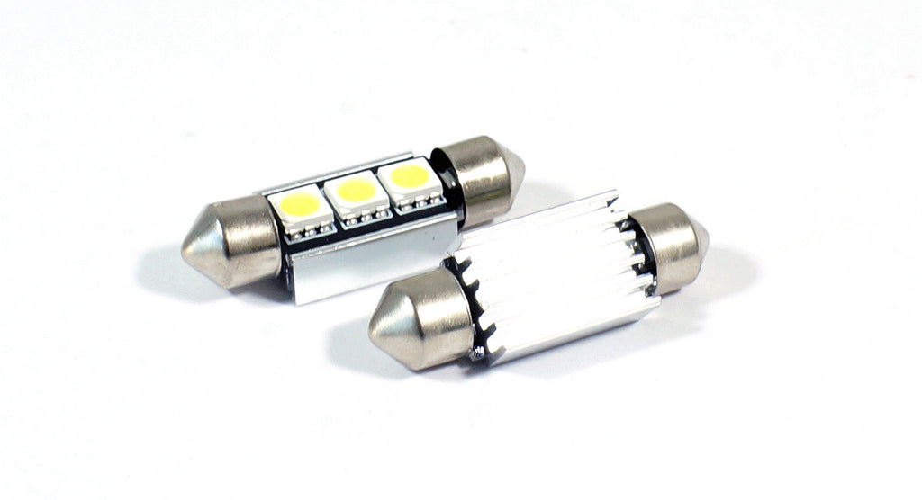 36mm 3423 3425 6411 6418 6423 6461 DE3425 CANBUS Festoon LED Bulbs (2 Pack) Lighting