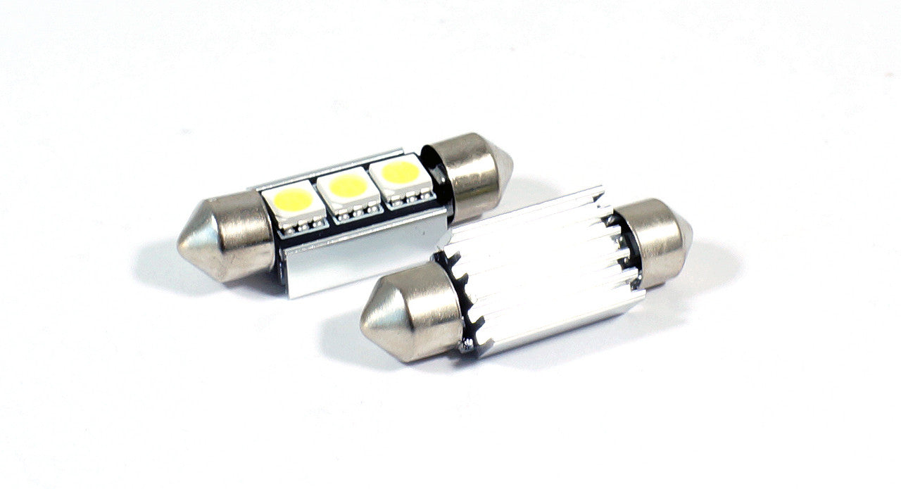 36mm 3423 3425 6411 6418 6423 6461 DE3425 CANBUS Festoon LED Bulbs (2 Pack) Lighting