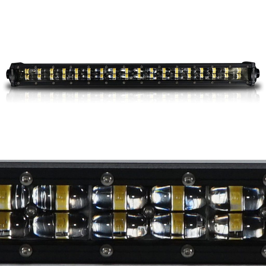 108W 20 Inches Black Spot/Flood Combo LED Light Bar Lighting