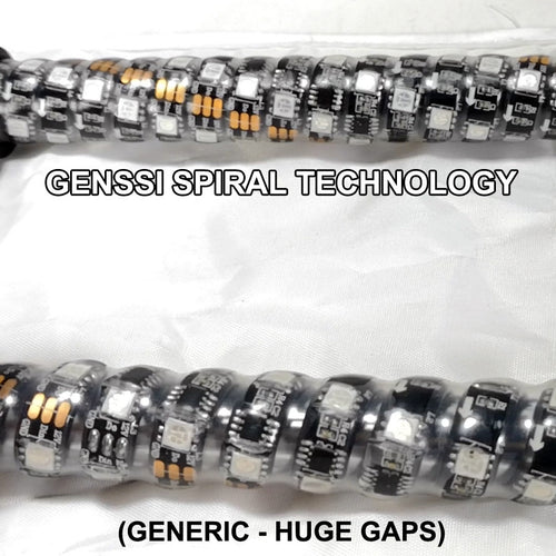 2x Color Chasing Whip Lights with 4x Rock Lights Kit Lighting