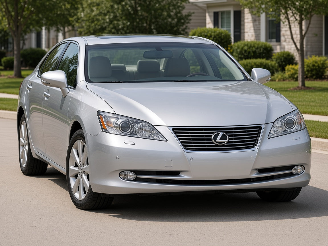 2010-2012 Lexus ES350 with chrome HID projector headlights installed