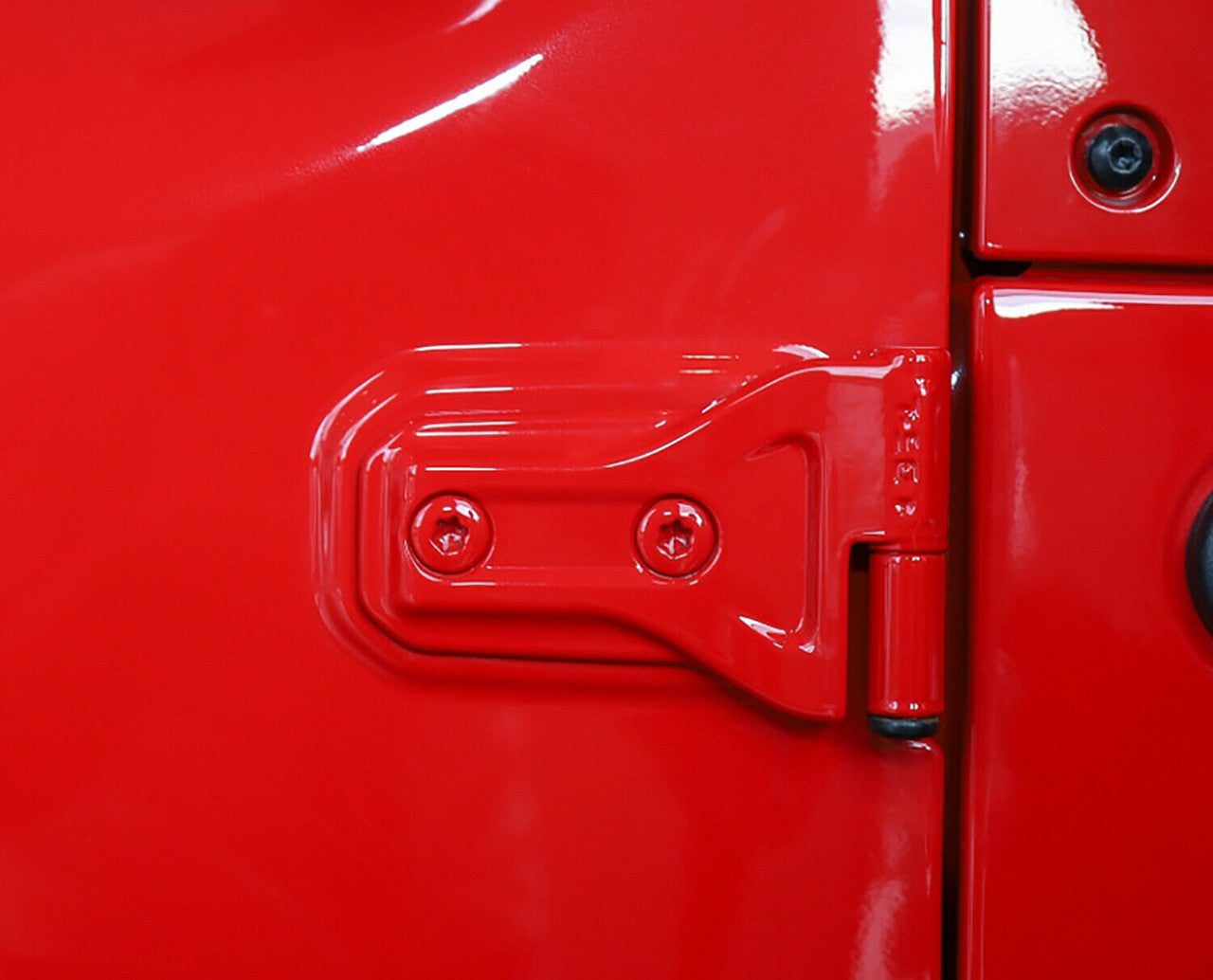 4-Door and Engine Hood Hinge Cover Trim for Jeep Gladiator JT JL 2020-2021 Red Exterior Part