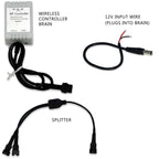 8 Module 48 LED RGB Color Wireless Exterior Truck Bed Rock Lights - GENSSI Lighting