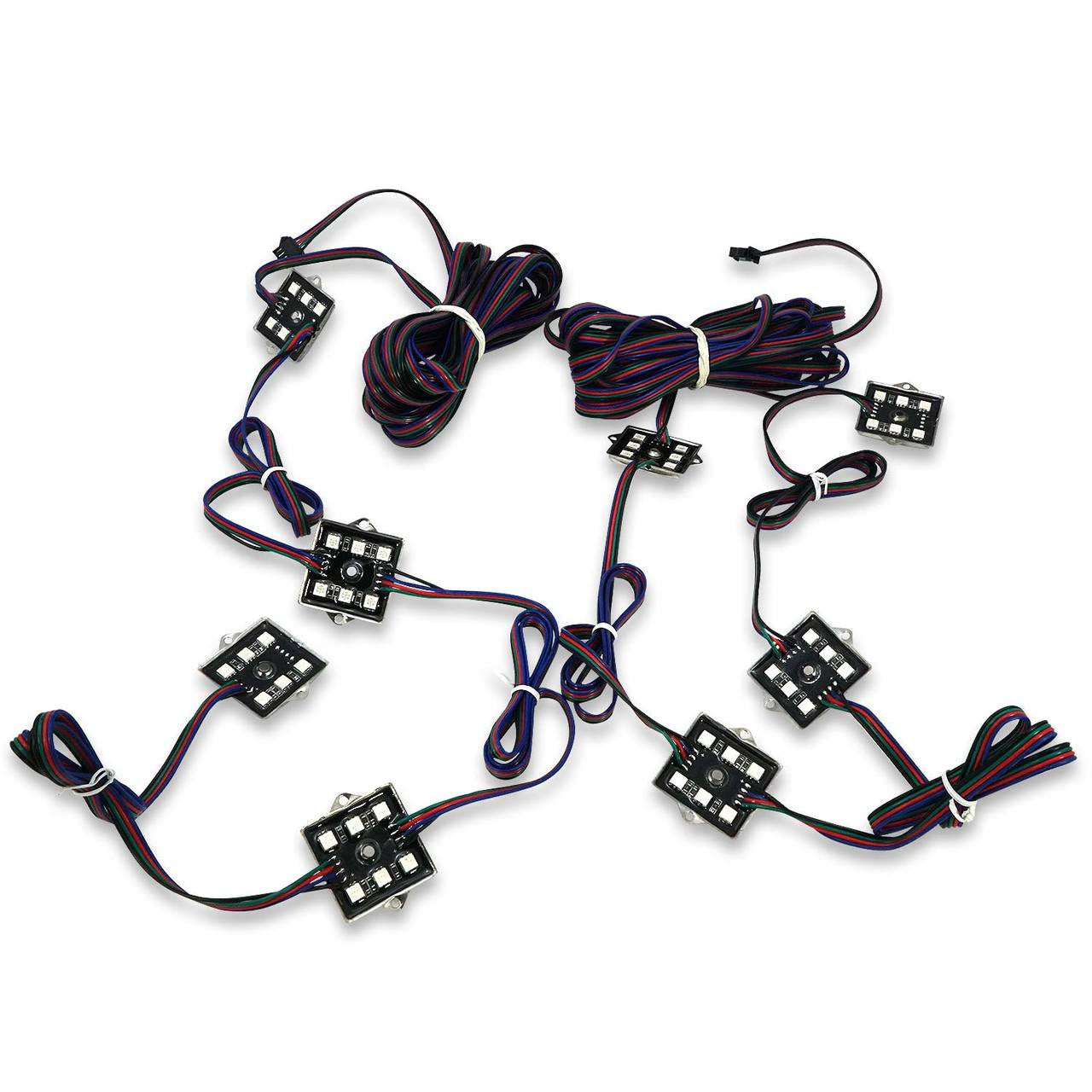 8 Module 48 LED RGB Color Wireless Exterior Truck Bed Rock Lights Lighting