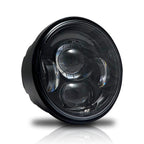 4.65 In LED Black Projector Headlight Harley Davidson Dyna Fat Bob FXDF 2008-2016 Black (2 Pack) Lighting