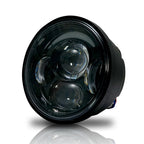 4.65 In LED Black Projector Headlight Harley Davidson Dyna Fat Bob FXDF 2008-2016 Black (2 Pack) Lighting