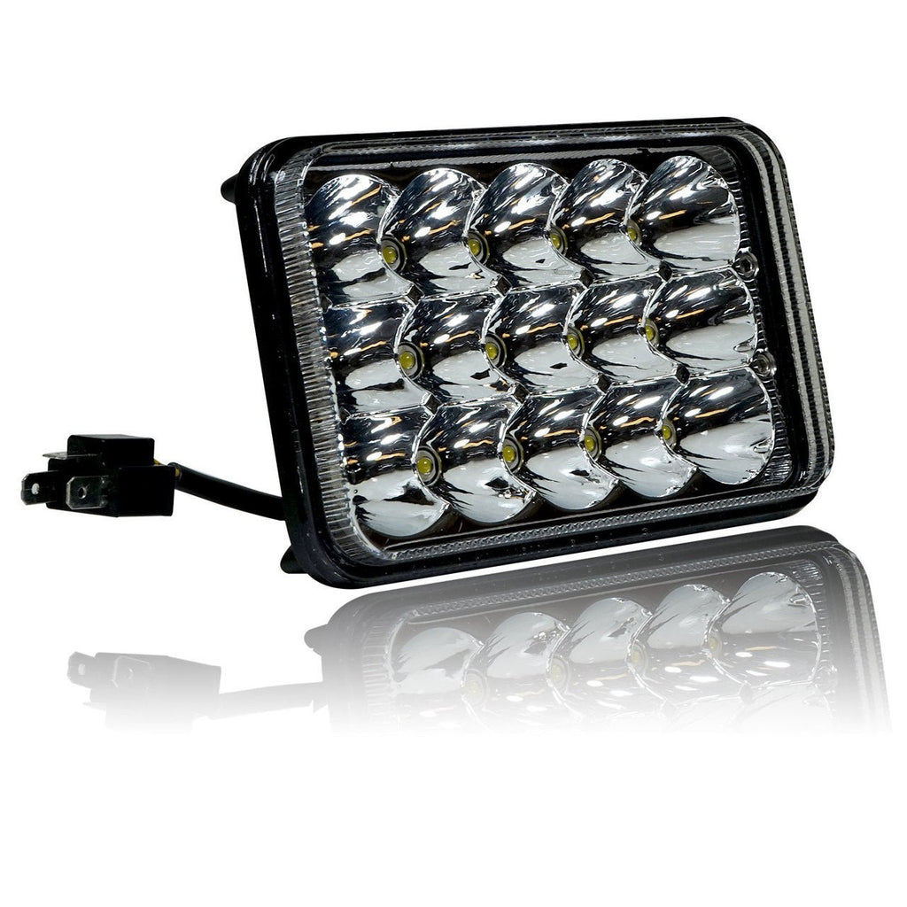 H6545 Led 4x6 LED Array Headlights H4651 H4652 H4656 H4666 H6545 Chrome Set – GENSSI