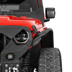 Front And Rear Tube Fender Flares with Removable LED Turn Signals for 2018 - 2024 Jeep Wrangler JL - GENSSI Exterior Part