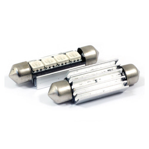 42mm 211 - 2 578 CANBUS 4 - SMD Festoon LED Bulbs (2 Pack) - GENSSI Lighting