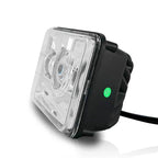 4x6 LED Projector Demon DRL Eyes Headlights Chrome Set Lighting