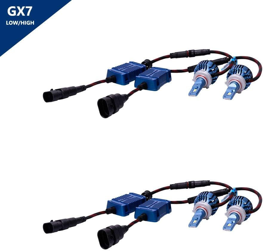 LED Headlight Kit Low Beam and High Beam Light Set Compatible with Toyota Rav4 2013-2015 Lighting