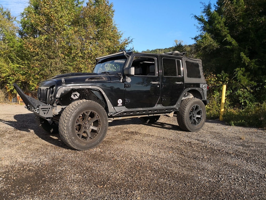 JF Steel Fender Delete Kit for Wrangler JK 2007-2018 Exterior Part