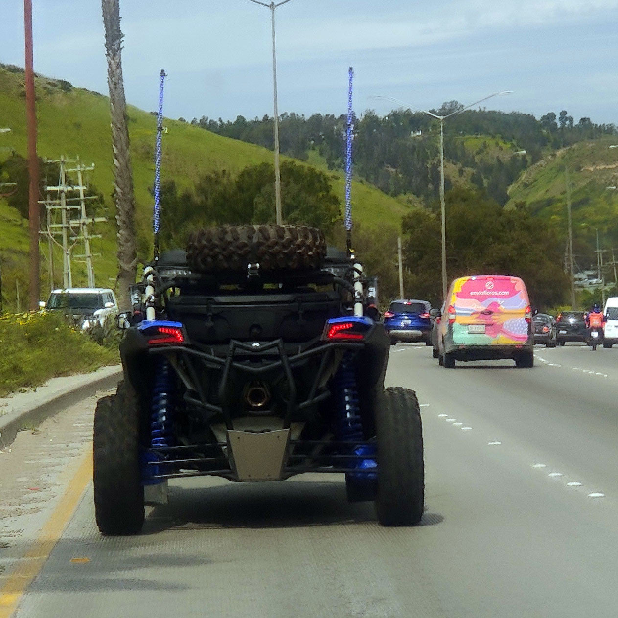 LED RGB Color Chasing Whip Lights 3 4 5 Feet Lighting