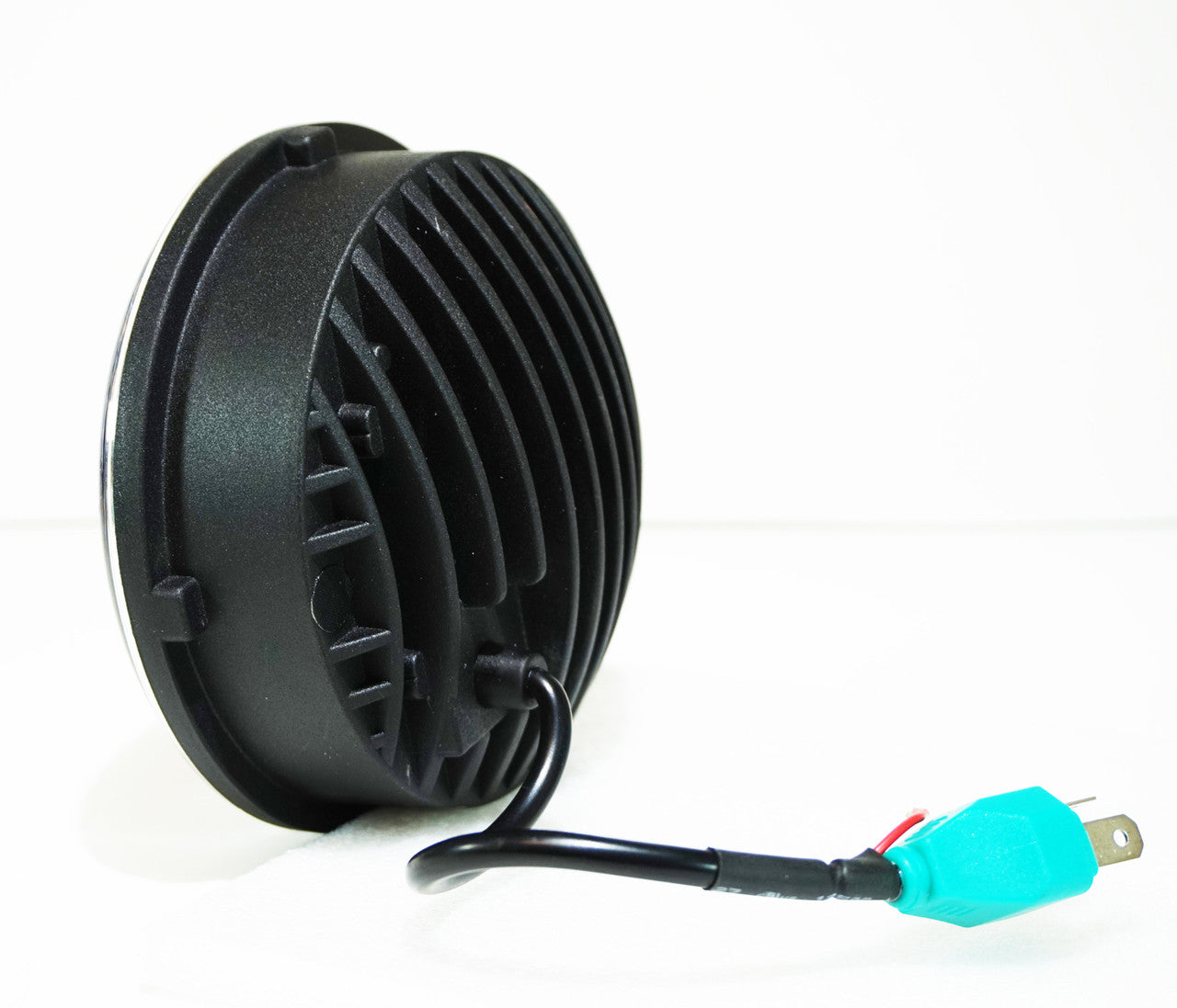 5.75 (5 3/4) Inch LED Black Projector Motorcycle Headlight Round Lighting