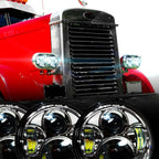 5.75 (5 3/4) Inch LED Chrome Projector Headlights Round Set - GENSSI Lighting