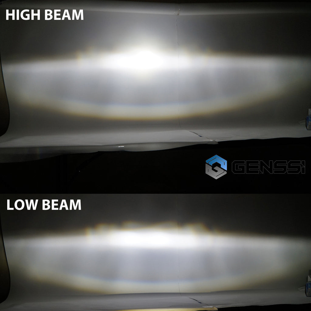 5.75 (5 3/4) In LED Black Projector Headlight Round DOT V2 Set Lighting