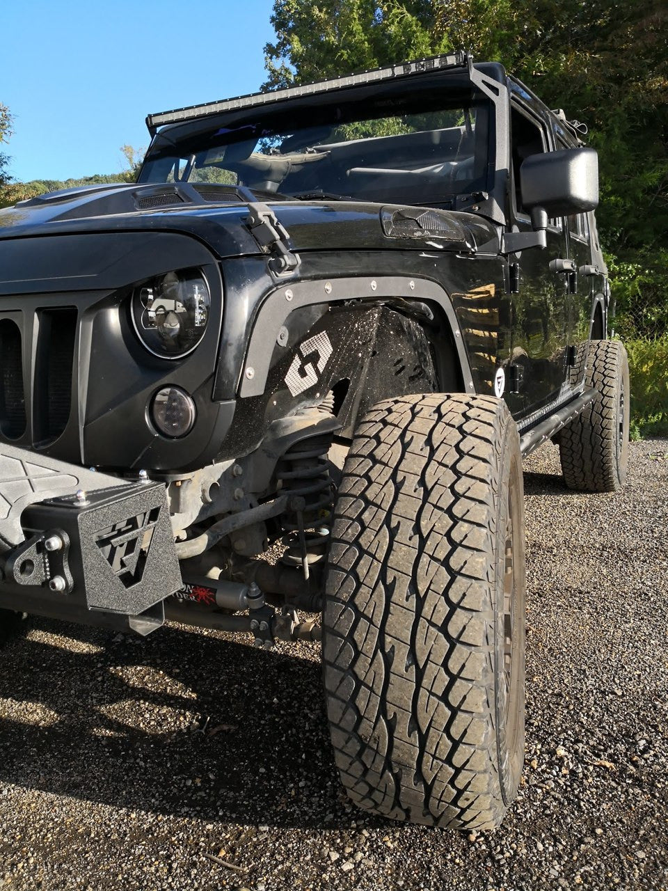 JF Steel Fender Delete Kit for Wrangler JK 2007-2018 Exterior Part