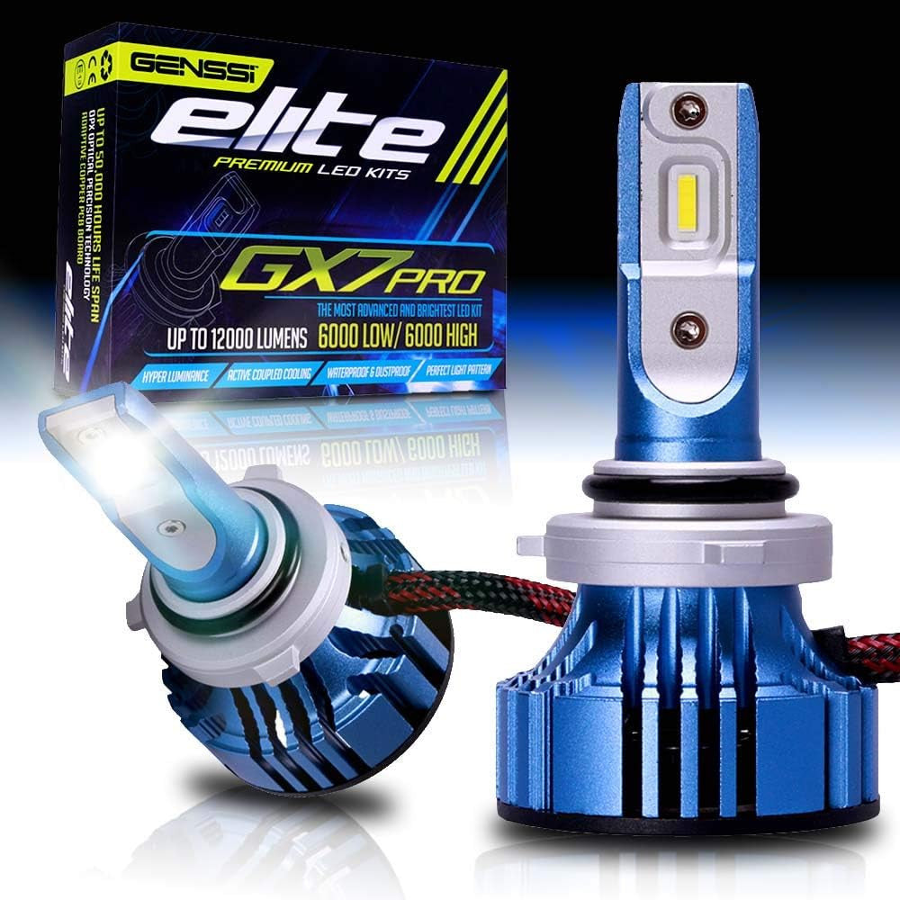 Genssi Low Beam LED Headlamp Kit Bulbs Compatible Freightliner M2 100 106 112 2002-2017 Lighting