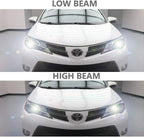 LED Headlight Kit Low Beam and High Beam Light Set Compatible with Toyota Rav4 2013 - 2015 - GENSSI Lighting