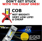 LED Conversion Kit Bulbs compatible with Mack Vision CX 600 CX613 1998 - 2013 Truck Headlight Lamp Low Beam - GENSSI Lighting