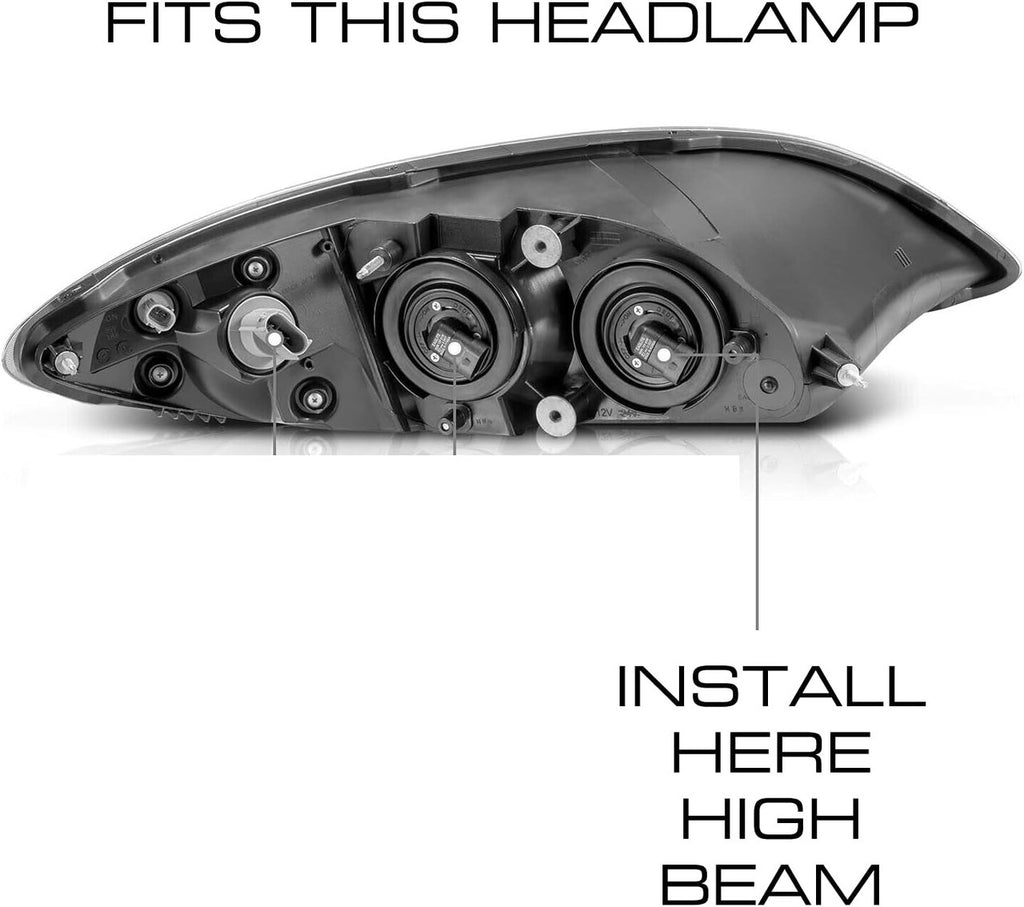 Genssi LED Conversion Kit Bulbs Compatible with International ProStar Pro Star 2008-2018 Truck Headlight Lamp High Beam Brights Lighting