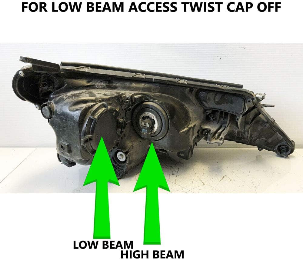 LED Headlight Kit Low Beam and High Beam Light Set Compatible with Toyota Rav4 2013-2015 Lighting