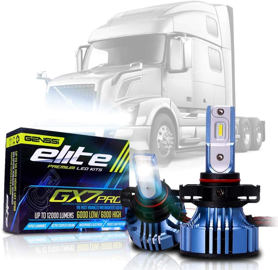 LED Conversion Kit Bulbs Low Beam Compatible with Volvo VN VNL Semi Trucks 2004-2017 Lighting