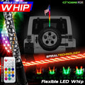 LED RGB Color Chasing Whip Lights 3 4 5 Feet - GENSSI Lighting
