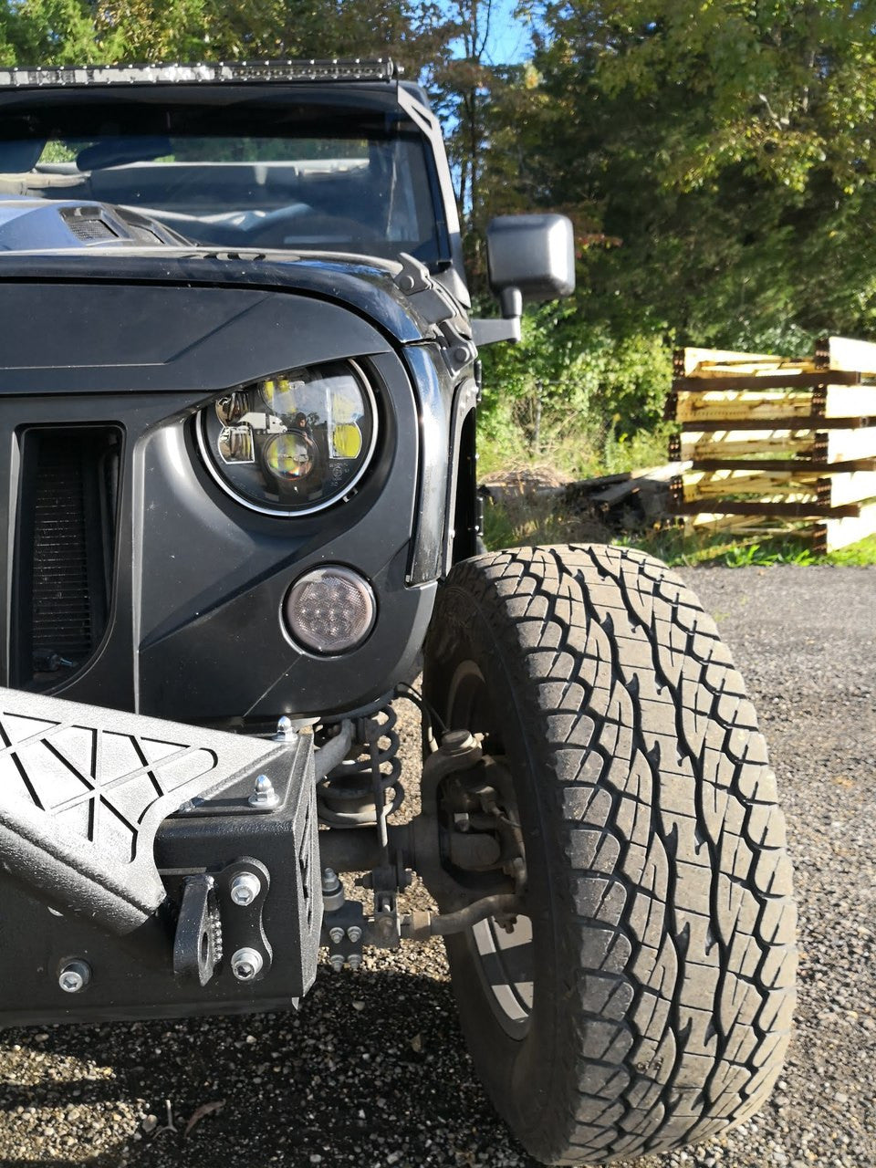 JF Steel Fender Delete Kit for Wrangler JK 2007-2018 Exterior Part