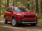 2014-2018 Jeep Cherokee with black HID projector headlights installed