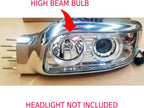 Genssi LED Headlight Headlamp Bulb Kit High Beam Compatible with Peterbilt 388 389 2008 - 2019 - GENSSI Lighting