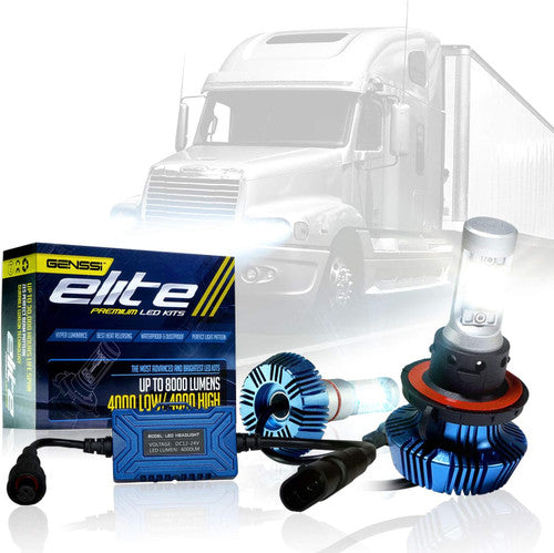 LED Low Beam Headlight Bulb Kit Compatible with Freightliner Columbia 120 1996-2017 Default Title Lighting