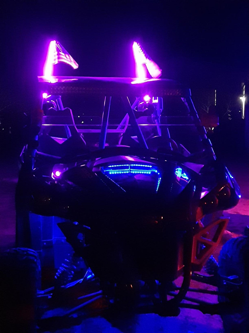 LED RGB Color Chasing Whip Lights 3 4 5 Feet Lighting