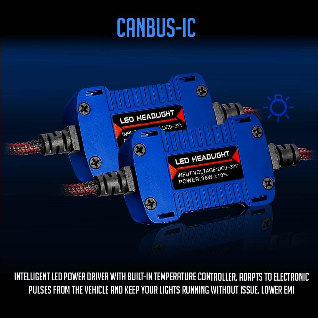 LED Conversion Kit Bulbs Low Beam Compatible with Volvo VN VNL Semi Trucks 2004-2017 Lighting