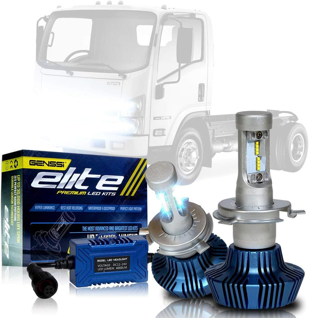 LED Headlight Bulb Conversion Kit Compatible with Isuzu NP-R NPR NQ-R NQR 2008-2013 Lighting