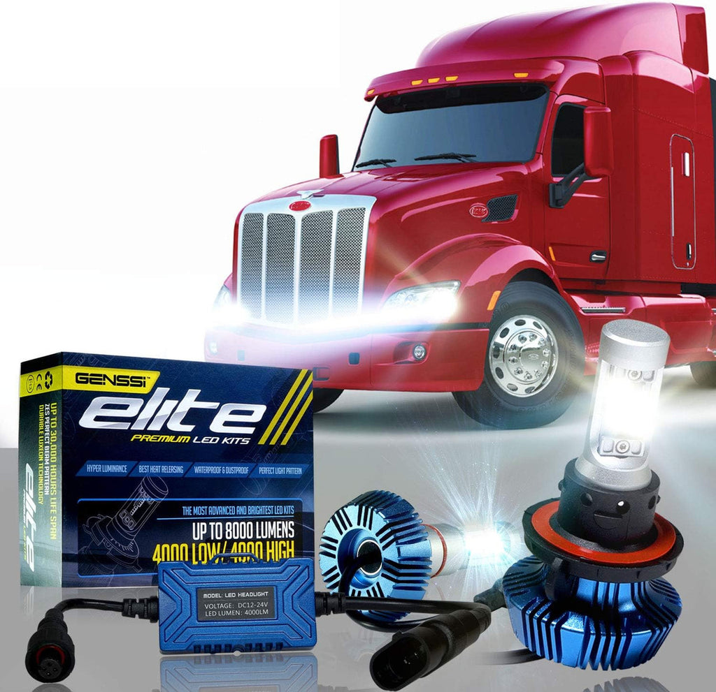 LED Conversion Kit Bulbs Compatible with Peterbilt 2000-2016 Truck Headlight Lamp High Low Lighting