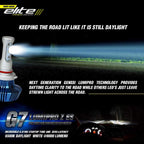 LED Low Beam Headlight Bulb Kit Compatible with Freightliner Columbia 120 1996 - 2017 - GENSSI Lighting