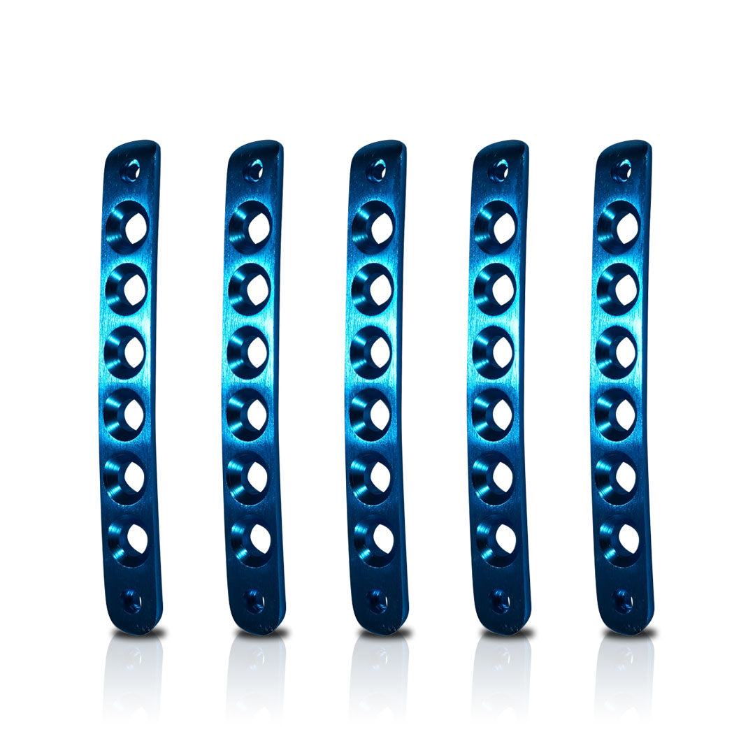 5pcs Aluminum Door Insert Trim Handle Tailgate 2007-2018 Jeep Wrangler JK 4 Door Blue Interior Part