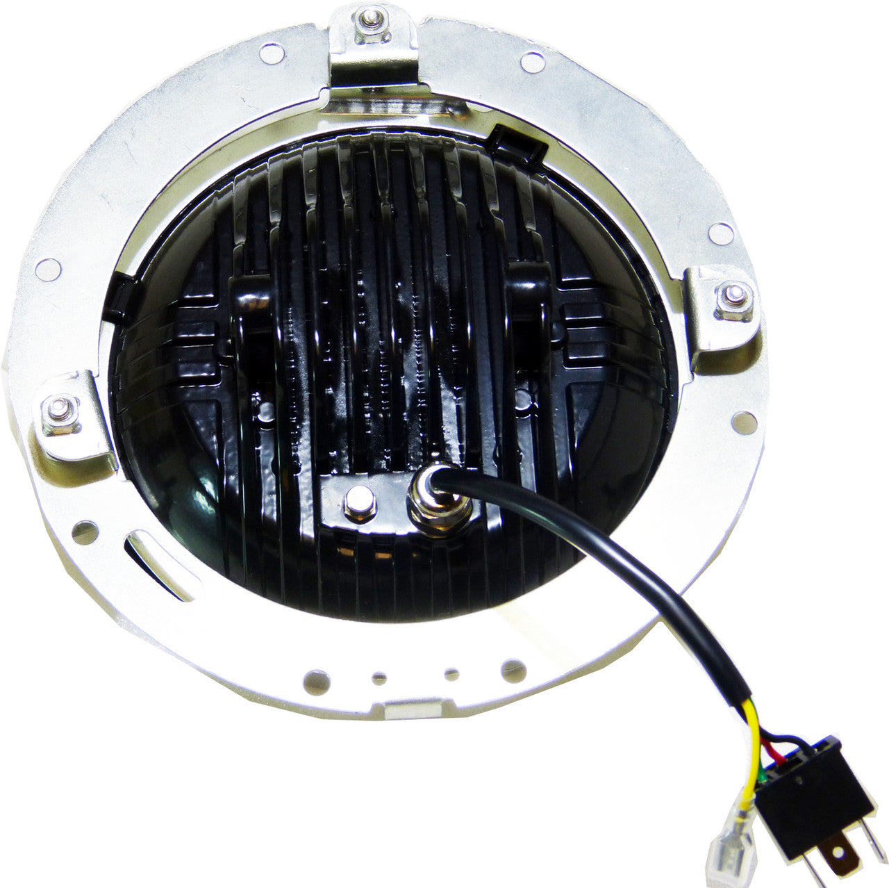 7 Inch Honeycomb Array Black LED Motorcycle Headlight Lighting