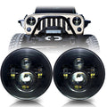 Black Projector LED Headlights for Wrangler 1996-2018 Default Title Lighting