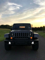 Black Projector LED Headlights for Wrangler 1996 - 2018 - GENSSI Lighting