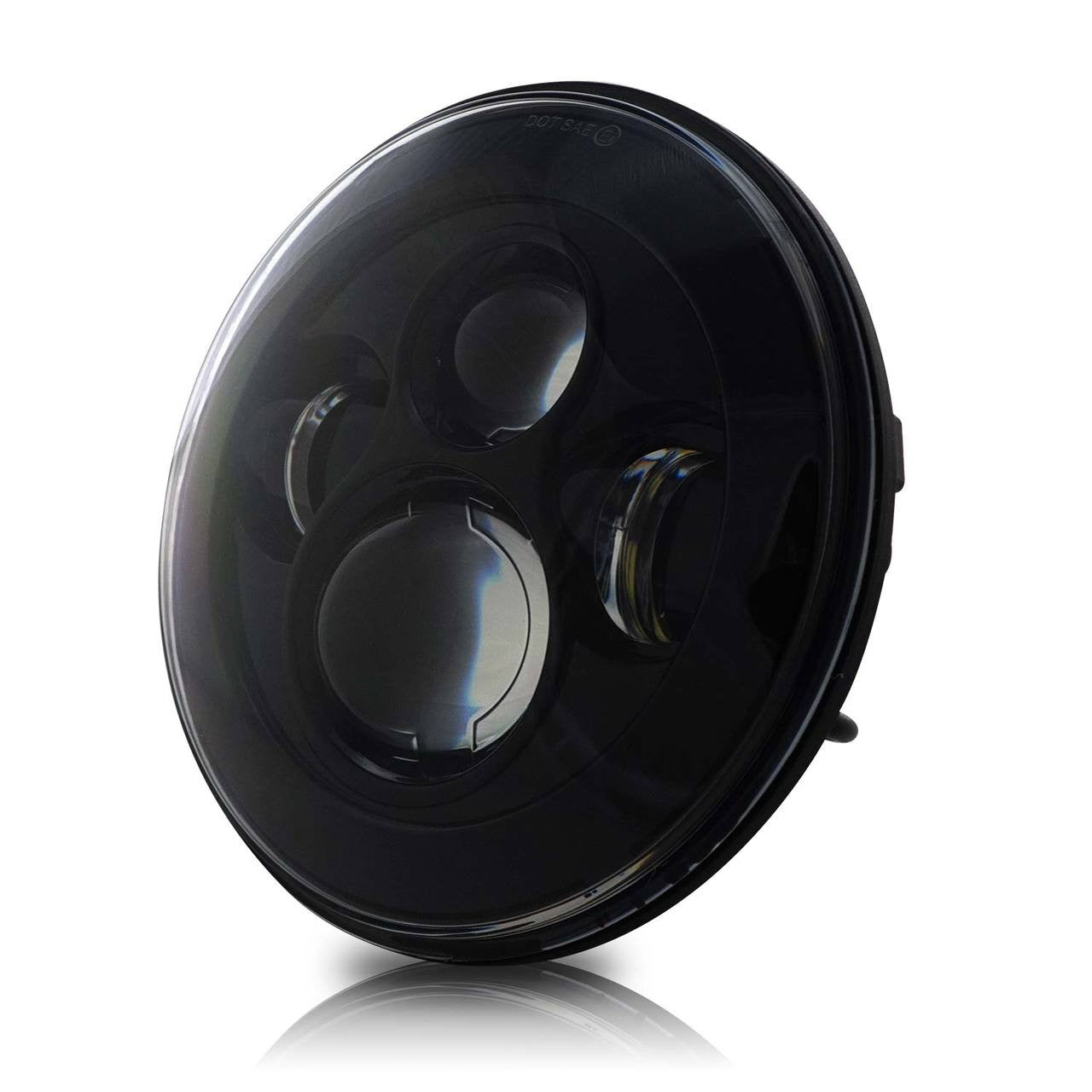 7 Inch Projector Black LED Headlights Set Lighting