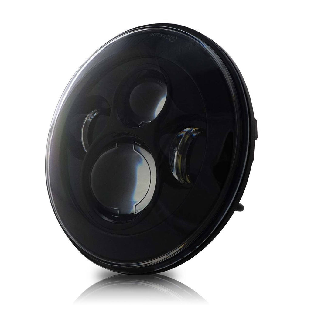 7 Inch Projector Black LED Motorcycle Headlight Lighting