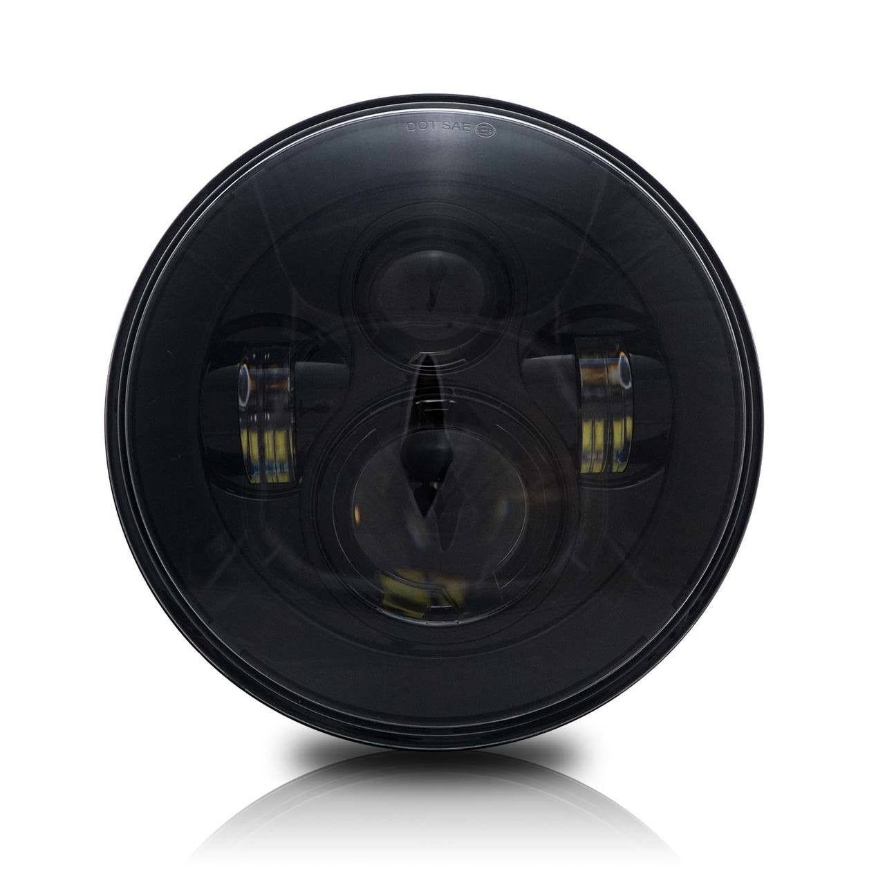 7 Inch Projector Black LED Motorcycle Headlight Lighting