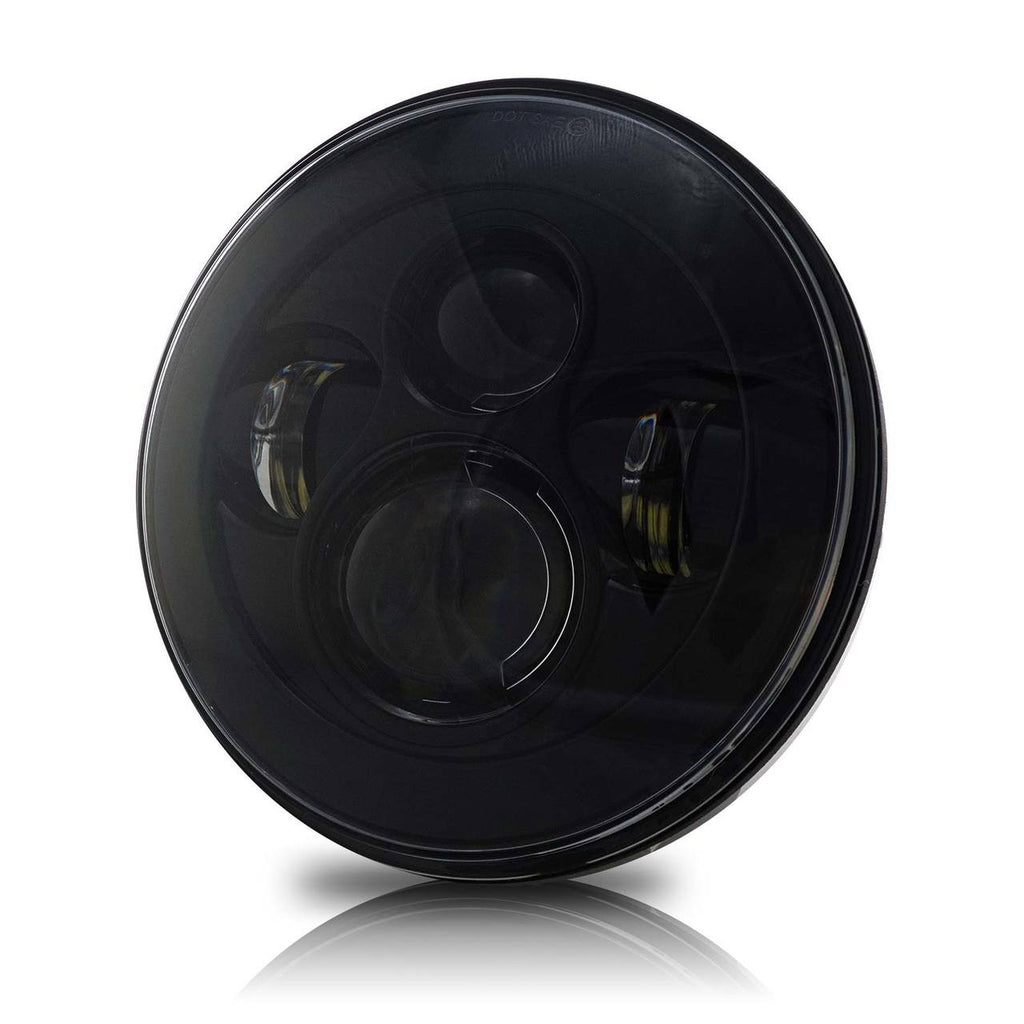 7 Inch Projector Black LED Motorcycle Headlight Lighting