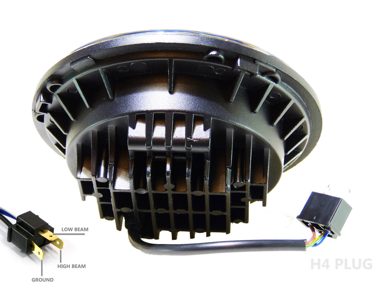 7 Inch Projector Black LED Motorcycle Headlight Lighting