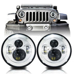Chrome Projector LED Headlights for Wrangler 1996 - 2018 - GENSSI Lighting